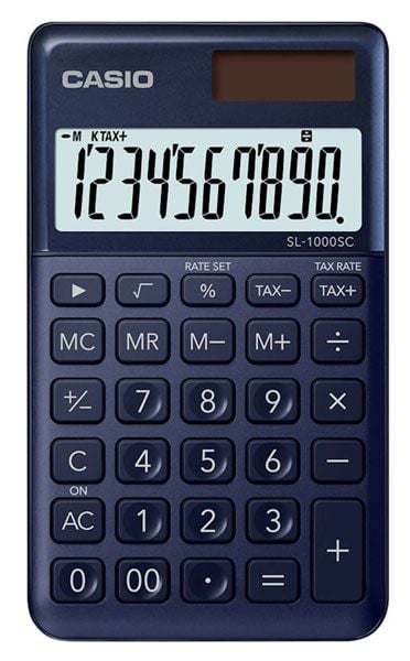 Джобен калкулатор Casio SL-1000SC, Dark blue