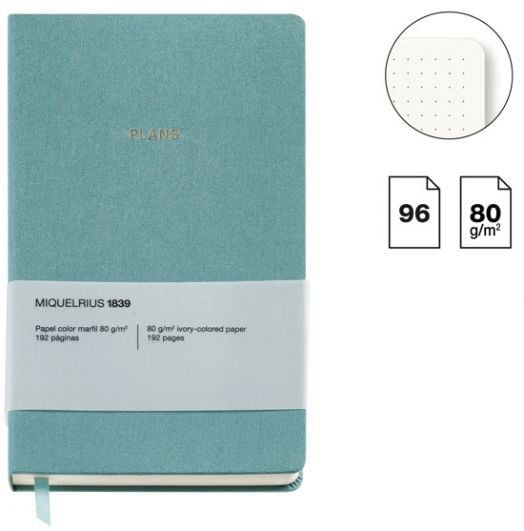 Тефтер Miquelrius Autumn Leaves Turquoise