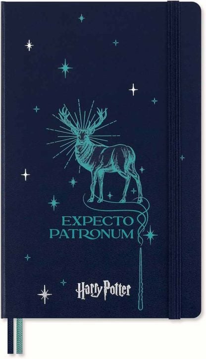 Класически тефтер Moleskine Limited Edition Harry Potter Expecto Patronum с твърди корици и линирани страници