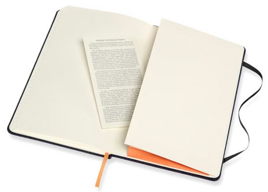 Класически тефтер Moleskine Limited Editions Denim Prussian Blue с твърди корици и линирани страници