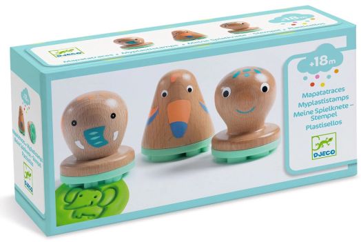Комплект печати за пластилин Djeco, 3 бр.