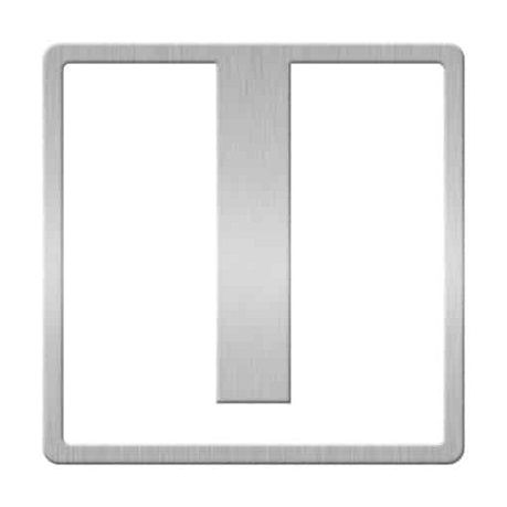 Метален книгоразделител Helvetica - Буква I