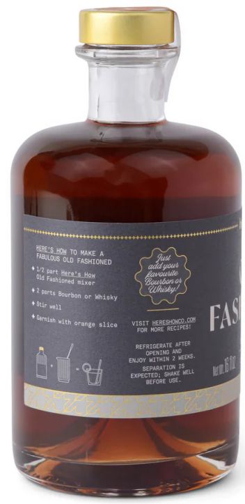 Микс за коктейл Here's How - Old Fashioned, 473 мл.