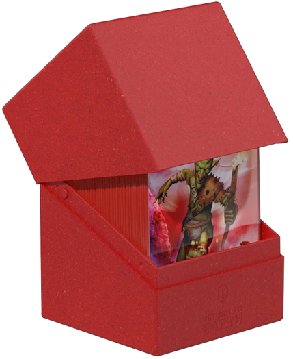 Кутия за карти Ultimate Guard Return to Earth Boulder 100+, червена