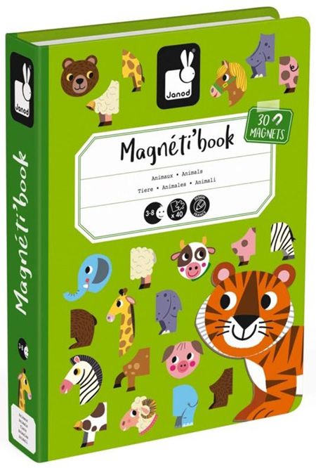 Детска магнитна книга Janod - Животни