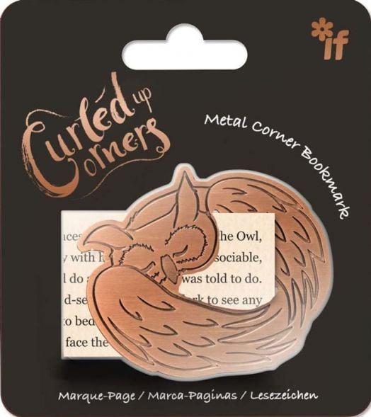 Метален разделител за книга с бухал