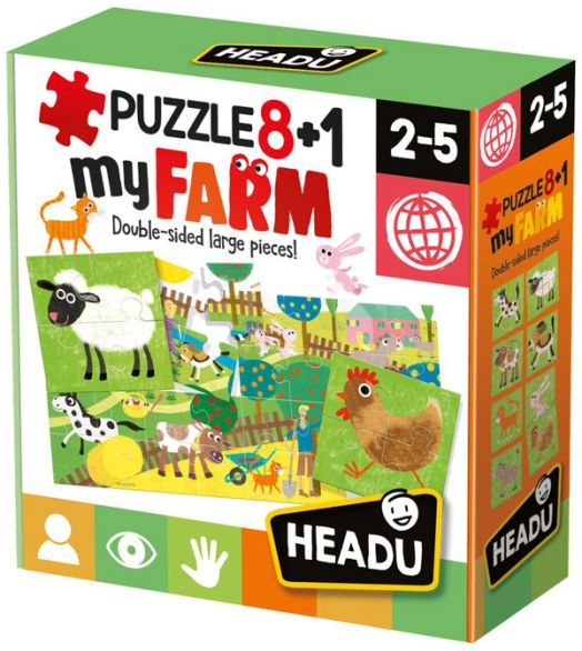 Комплект пъзели Headu - Ферма