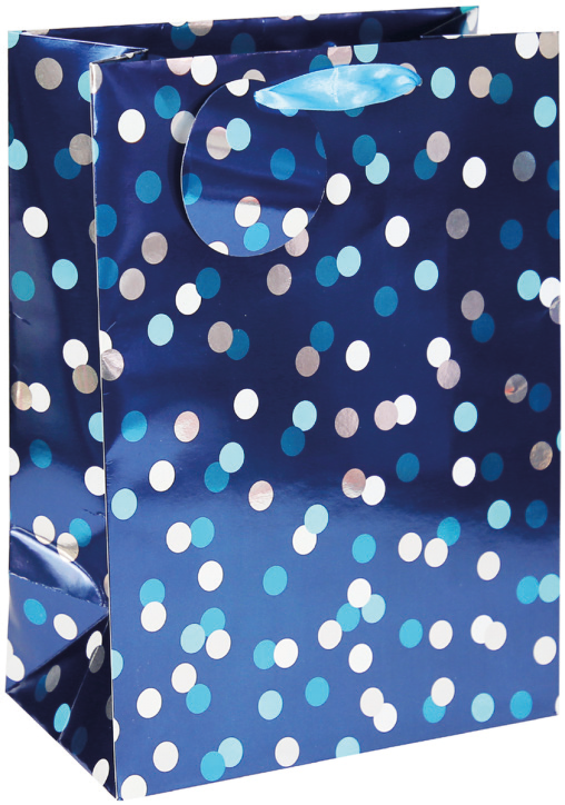 Подаръчна торбичка Eurowrap - Сини петна, голяма