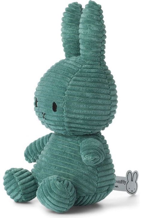 Плюшена играчка Miffy ECO Corduroy - Зелен, 23 см.