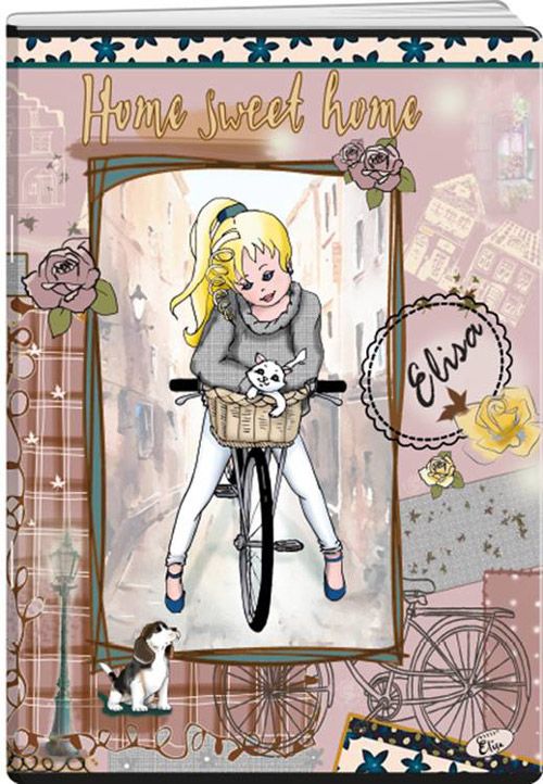 Тетрадка Elisa Gliter А5, 60 листа с широки редове