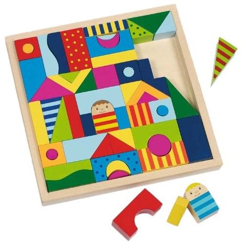 Дървен конструктор Goki, шалимар