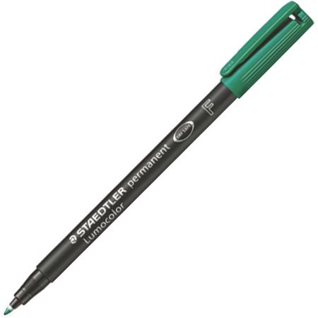 Перманентен маркер Staedtler Lumocolor 318F, зелен