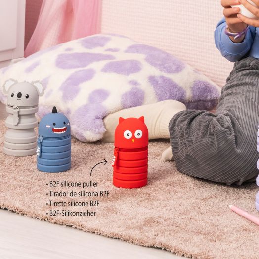 Разтегателен силиконов несесер Miquelrius Back2Fun - Бухал