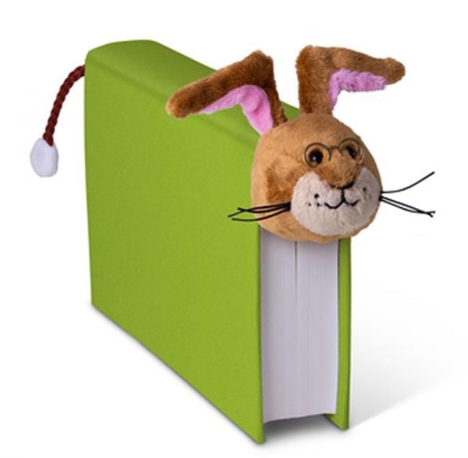 Плюшен книгоразделител с опашка - Заек