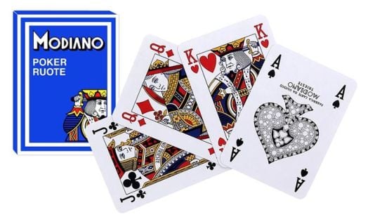 Карти Modiano Poker Route, син гръб