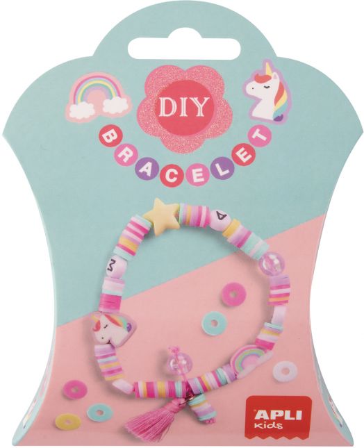 Креативен комплект Apli Kids - Направи си сам гривна, еднорог