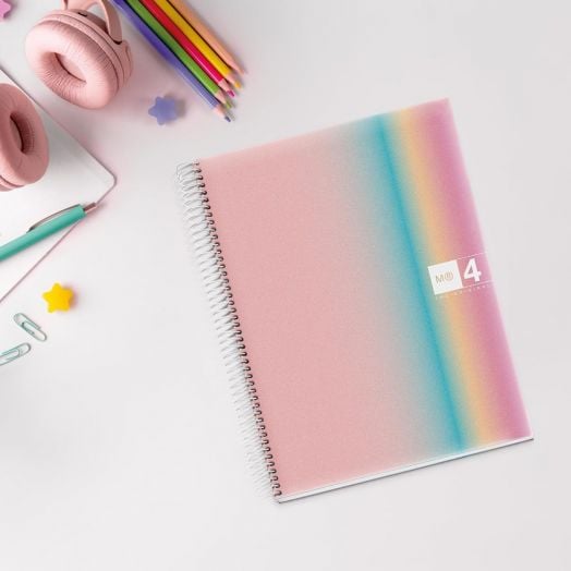 Тетрадка Miquelrius Aurora West Bay А4 със спирала, 120 листа на широки редове