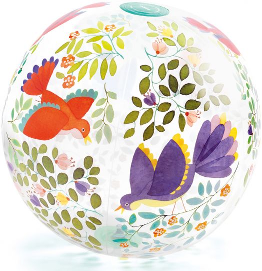 Надуваема топка Djeco - Птици
