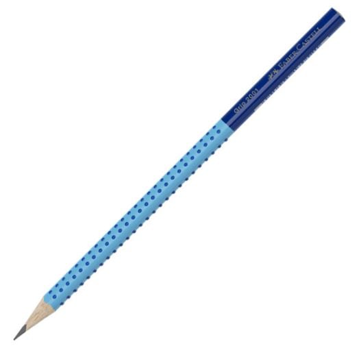 Графитен молив Faber-Castell Grip 2001 Two Tone, син