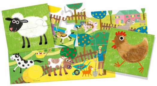 Комплект пъзели Headu - Ферма
