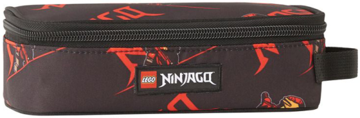 Ученически несесер Lego Ninjago Red с едно отделение и ръкохватка