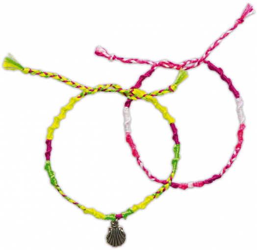 Творчески комплект Janod - Направи си сама бразилски неонови гривни