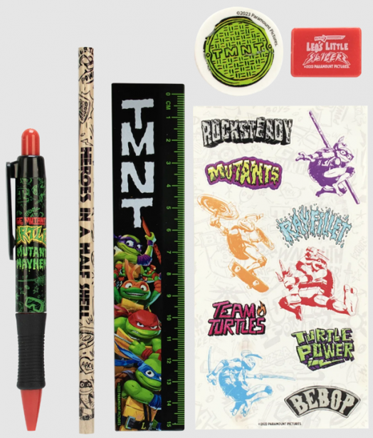 Ученически комплект Teen Mutant Ninja Turtles Mayhem, 6 части