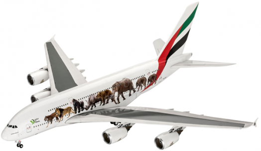 Сглобяем модел - Самолет Emirates A380-800 Wild Life