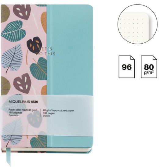 Тефтер Miquelrius Autumn Leaves Pink-Blue