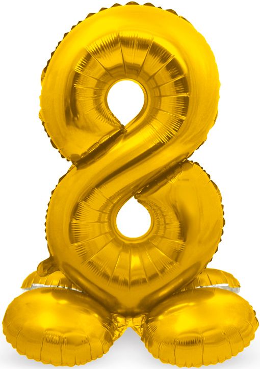 Фолиев балон Folat - Цифра 8, златен