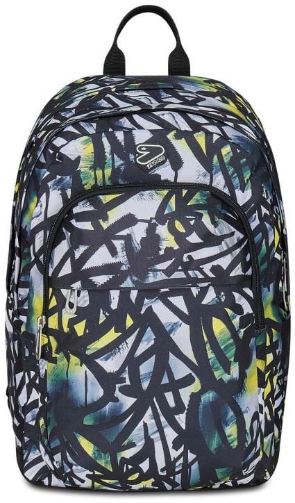 Ученическа раница Seven Pro XXL Reversible Detach Lime Punch и безжични слушалки