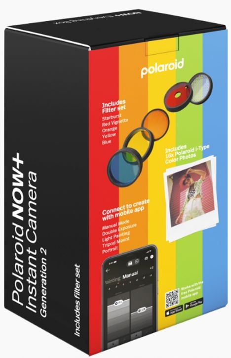Фотоапарат за моменти снимки Polaroid Now Gen 2 - Black