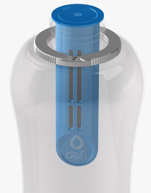 Комплект филтри за бутилка Dafi + подарък капачка, сини