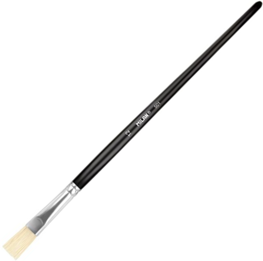 Плоска четка за рисуване Milan #12