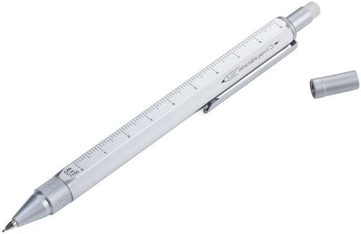 Автоматичен молив Troika Construction 0,7 мм, сребрист