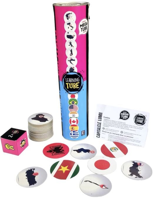Образователна игра Learning tube - Флагове и столици