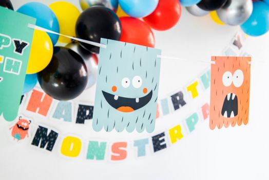 Хартиен гирлянд Folat - Знаменца Monsters Bash