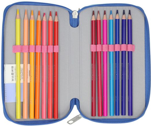 Пълен ученически несесер Undercover Lilo & Stitch с три отделения