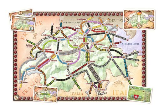 Разширение за настолна игра Ticket to Ride: India & Switzerland