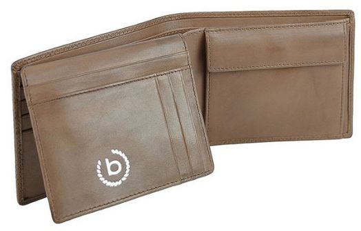 Портфейл Bugatti Perfo с монетник 9CC, кафяв