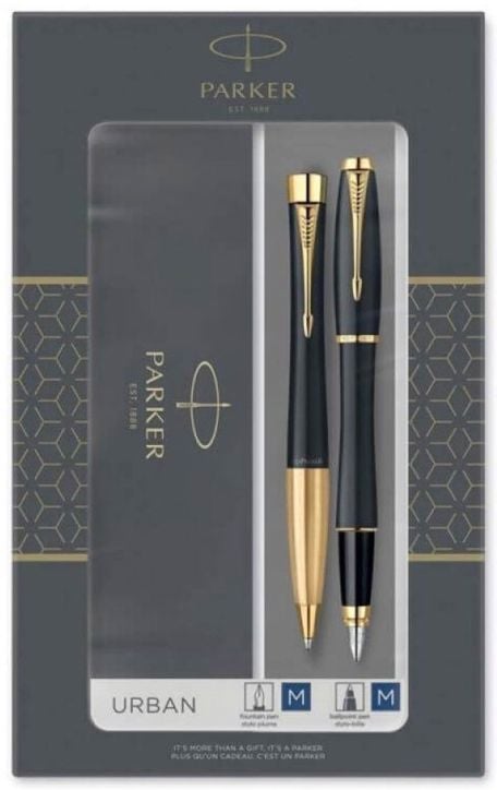 Комплект Parker - Химикалка и писалка Royal Urban Black GT