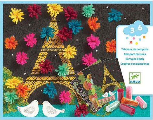 Творчески комплект Djeco - Направи си сам колажи с експлозия