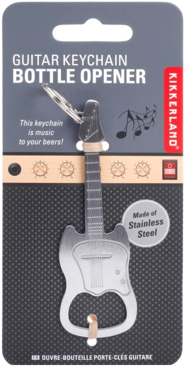Ключодържател отварачка Kikkerland - Китара