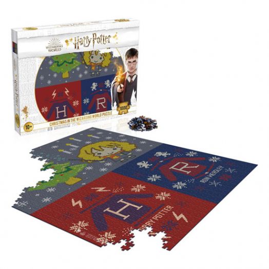 Пъзел Winning Moves: Harry Potter - Коледа, 1000 части