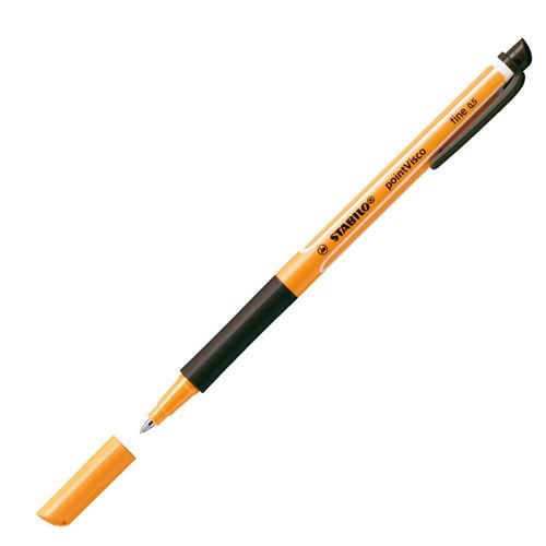 Ролер Stabilo Point Visco, черен