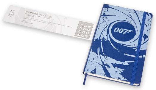 Класически тефтер Moleskine Limited Editions 007 Blue с твърди корици и линирани страници