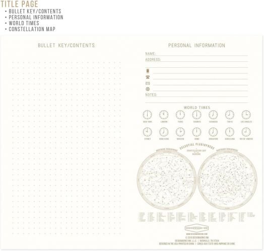 Тефтер DesignWorks Ink - It Is Written In The Stars