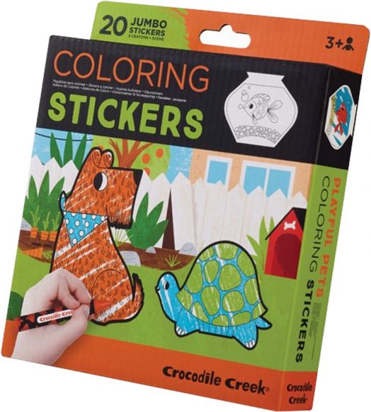 Стикери за оцветяване Crocodile Creek - Любимци животни