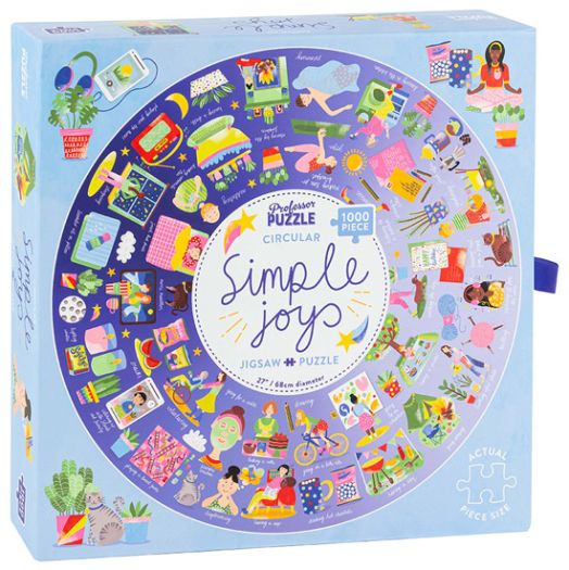 Кръгъл пъзел Professor Puzzle: Малките радости, 1000 части