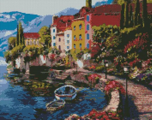 Диамантен гоблен Ideyka - Сутрин на брега